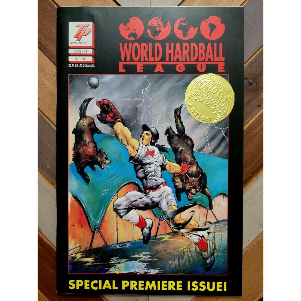 World Hardball League #1 6.0 (Titus 1994) Signed By Timothy Murphy & Thanh Tran